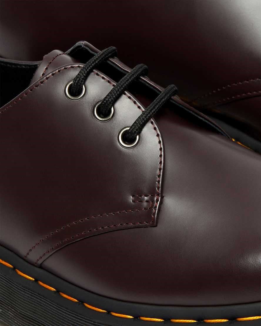 Men's Dr Martens 1461 Smooth Leather Oxford Shoes Burgundy Smooth Leather | 159DFSQMT