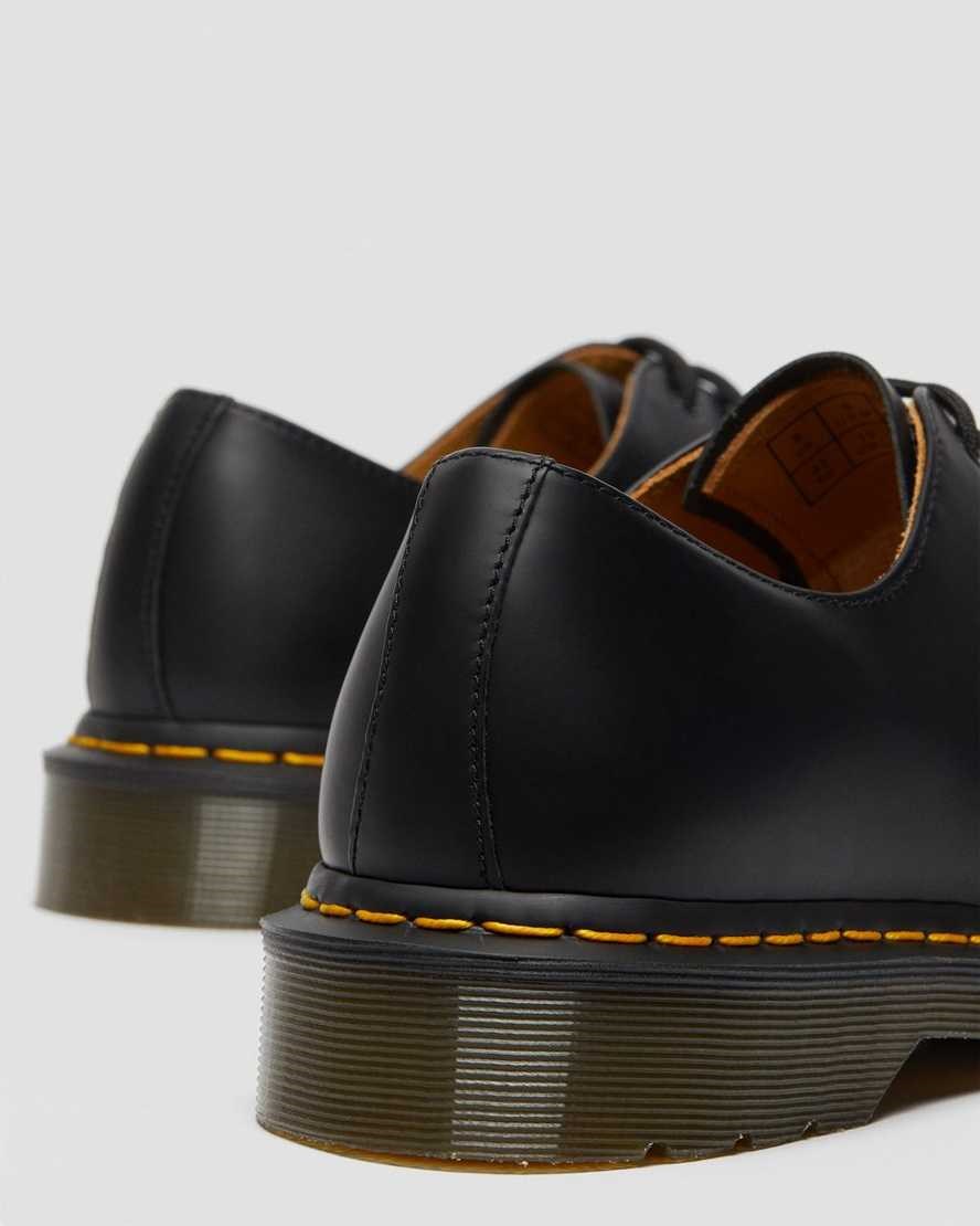 Men's Dr Martens 1461 Smooth Leather Oxford Shoes Black Smooth Leather | 958WQTOED