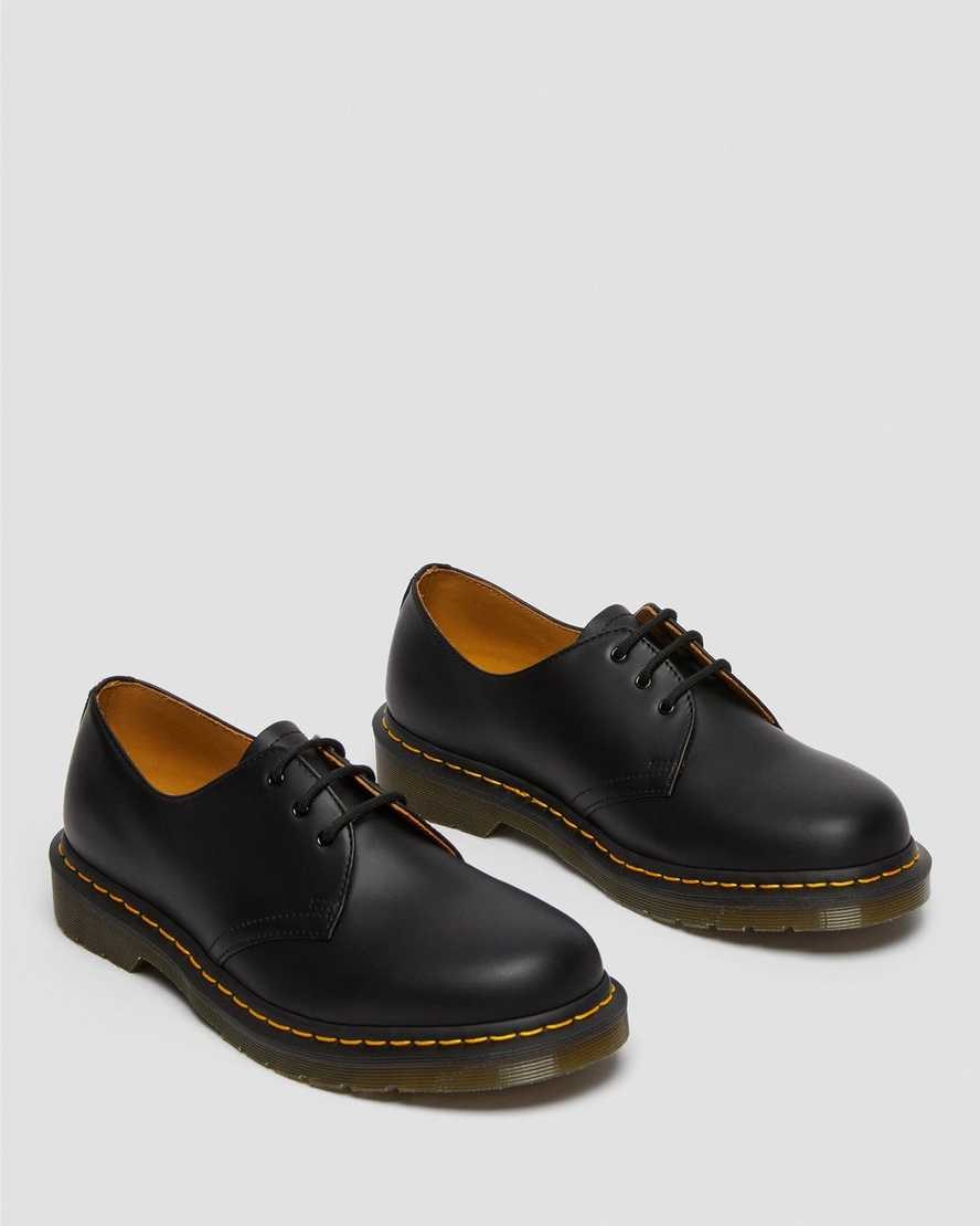 Men's Dr Martens 1461 Smooth Leather Oxford Shoes Black Smooth Leather | 958WQTOED