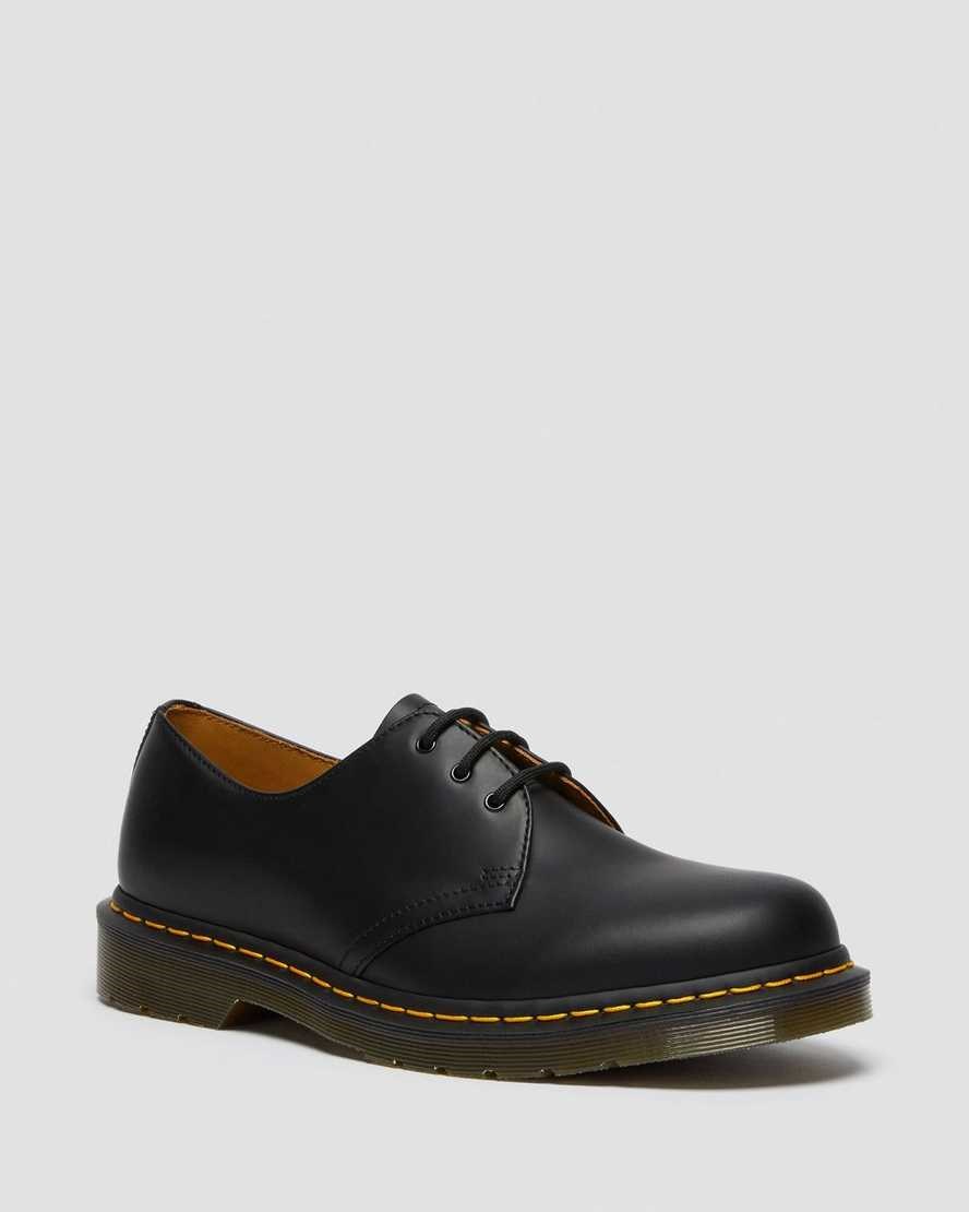 Men\'s Dr Martens 1461 Smooth Leather Oxford Shoes Black Smooth Leather | 958WQTOED