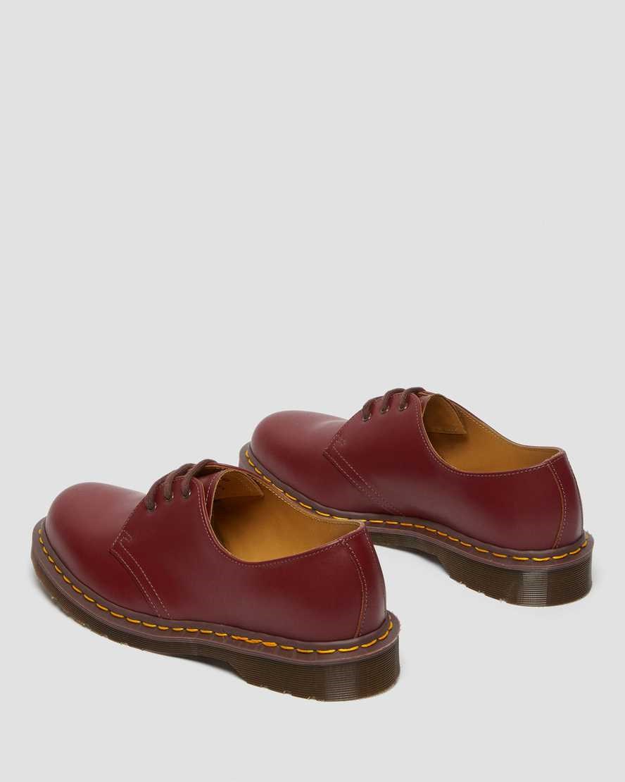 Men's Dr Martens 1461 Vintage Made in England Oxford Shoes Red Quilon | 163GISCRE