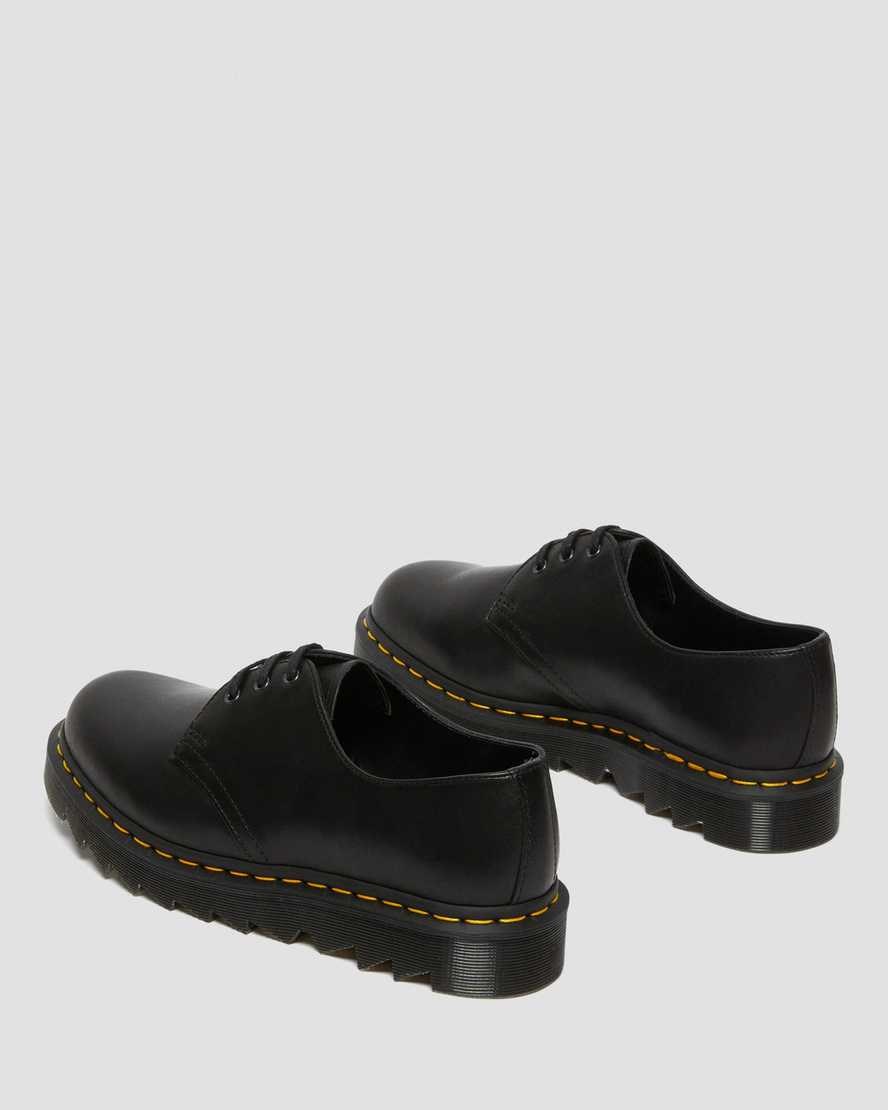 Men's Dr Martens 1461 Ziggy Leather Oxford Shoes Black Luxor | 076KCOIJA