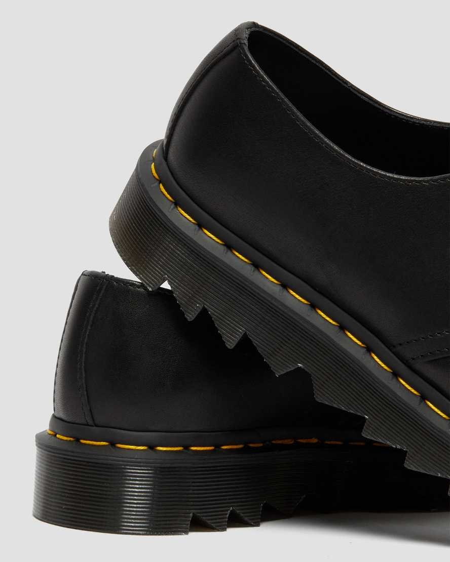 Men's Dr Martens 1461 Ziggy Leather Oxford Shoes Black Luxor | 076KCOIJA