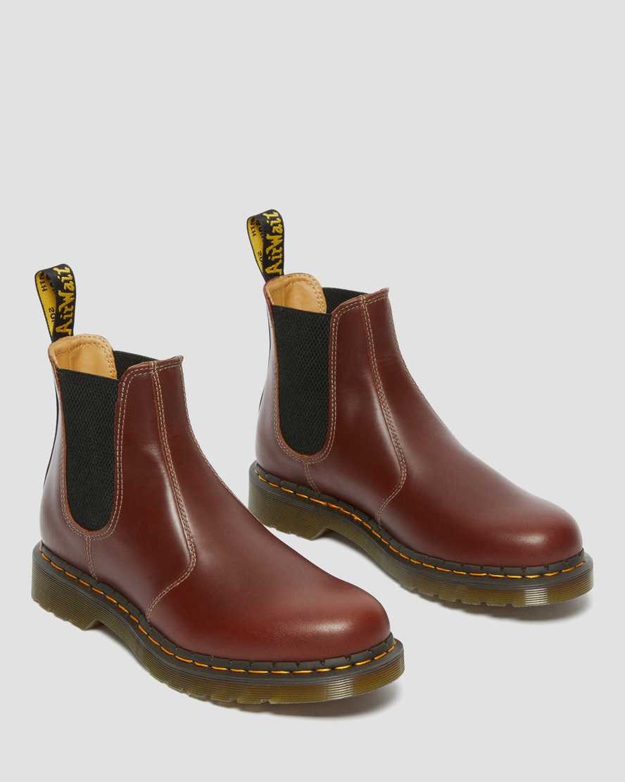 Men's Dr Martens 2976 Abruzzo Leather Ankle Boots Brown Black | 135RHOCWG