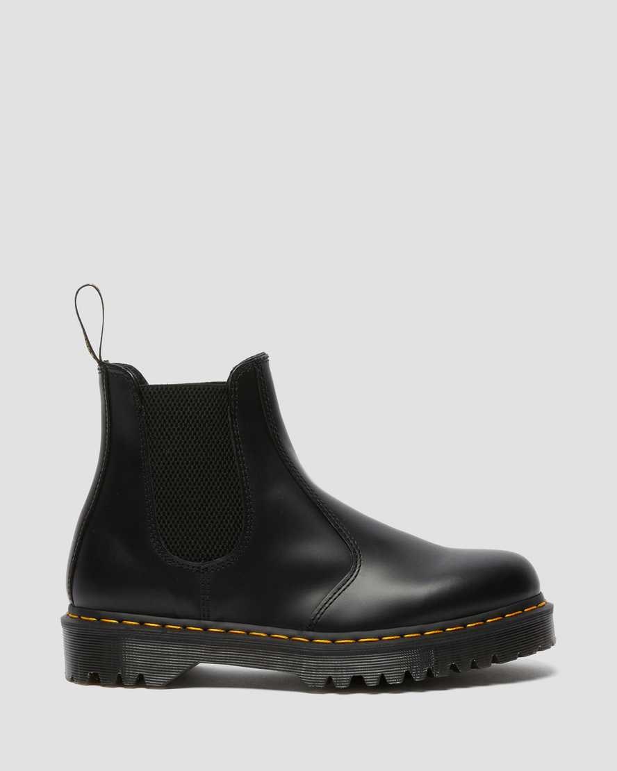 Men's Dr Martens 2976 Bex Smooth Leather Chelsea Boots Black Smooth Leather | 140RVJFGH