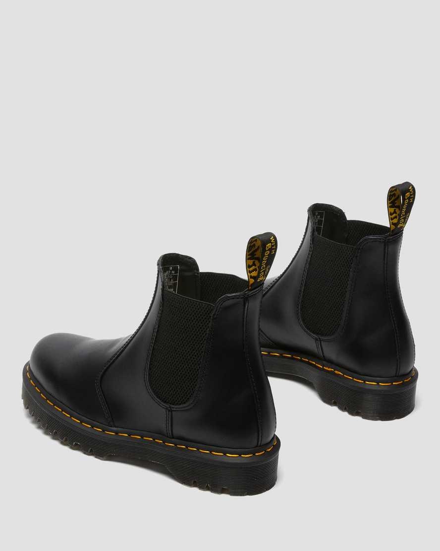 Men's Dr Martens 2976 Bex Smooth Leather Chelsea Boots Black Smooth Leather | 140RVJFGH