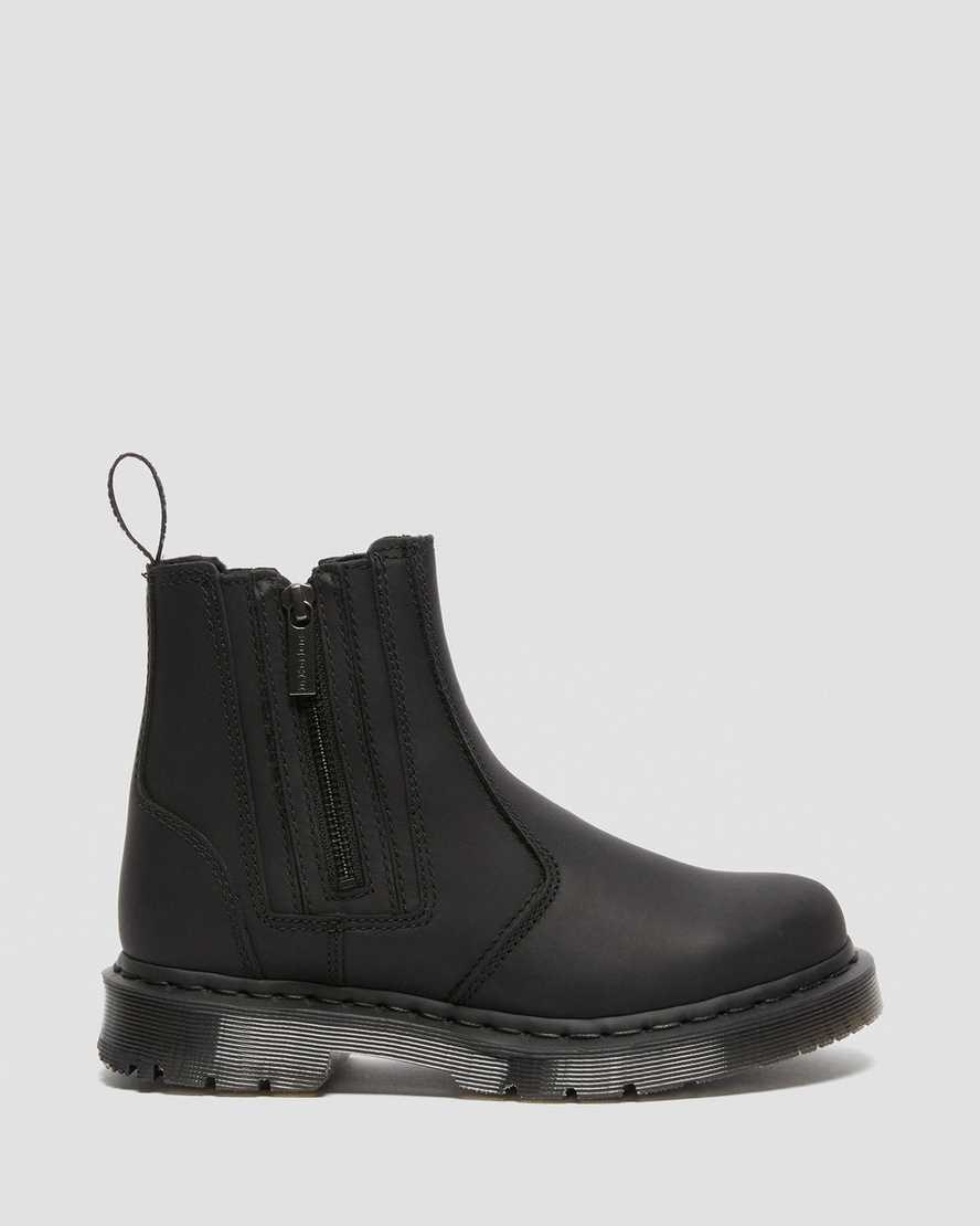 Men's Dr Martens 2976 DM's Wintergrip Zip Up Boots Black Snowplow | 105RZFIUN