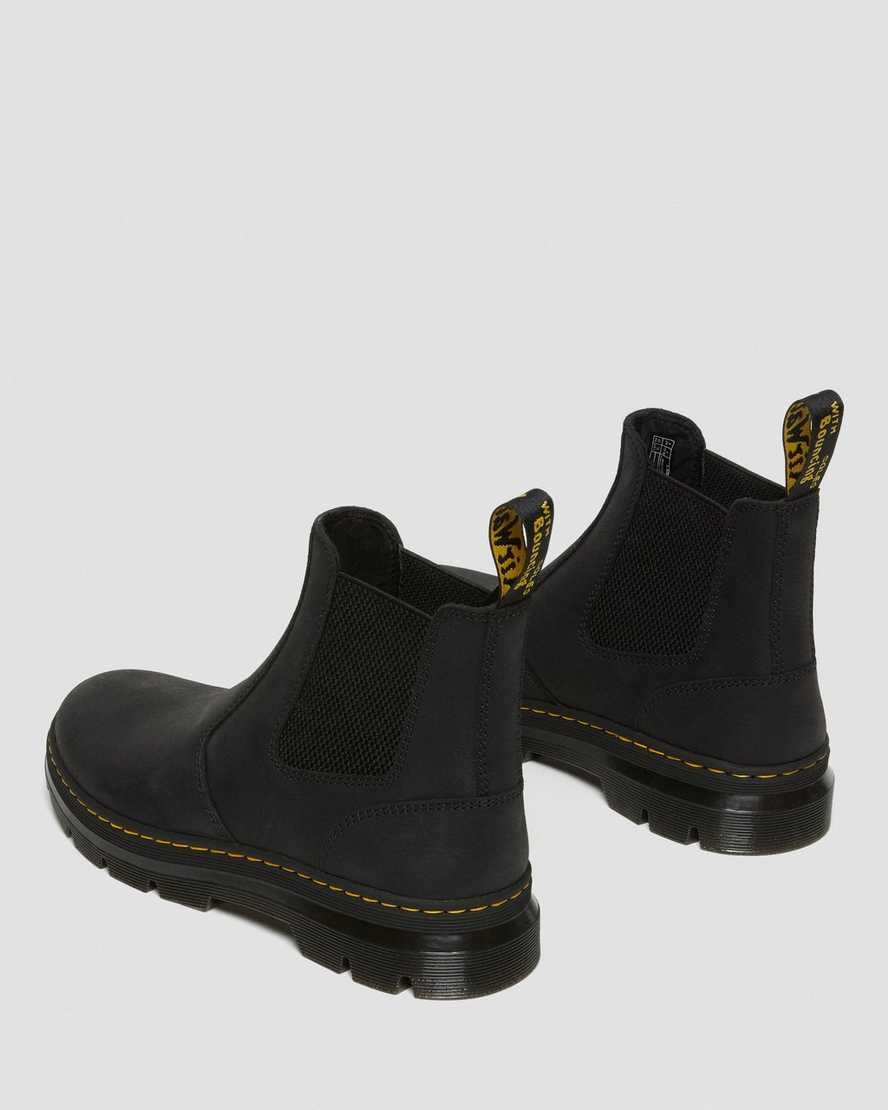 Men's Dr Martens 2976 Leather Casual Ankle Boots Black Wyoming | 738IUKTZD