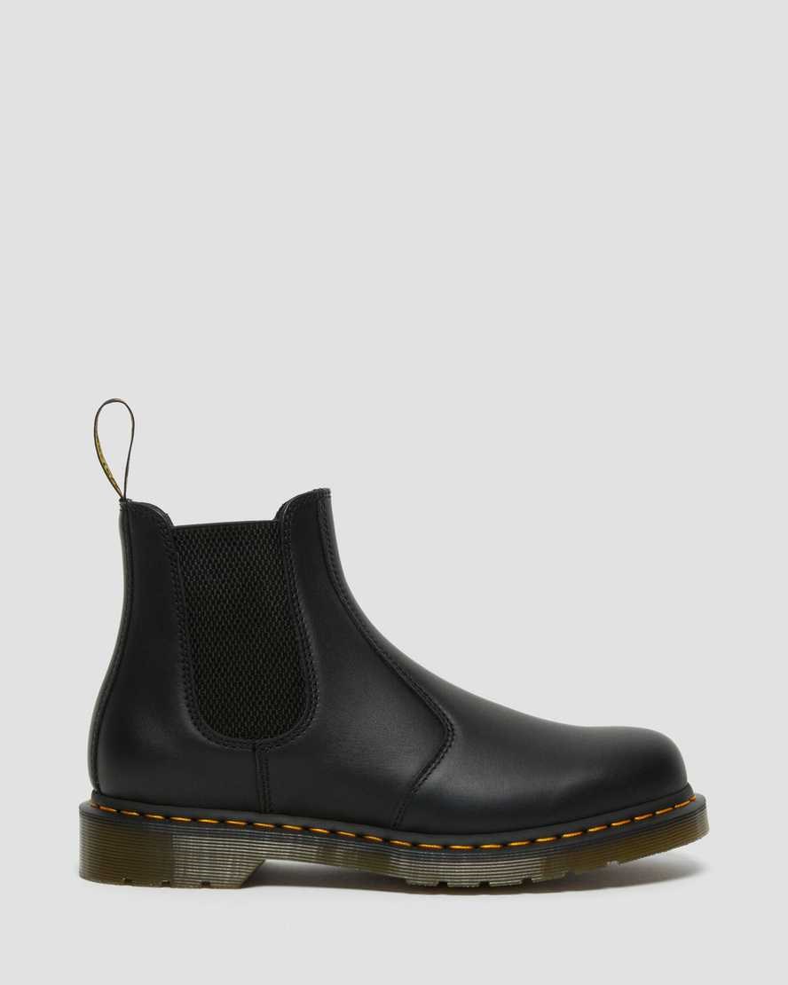 Men's Dr Martens 2976 Nappa Leather Chelsea Boots Black Nappa | 087XQOBIS