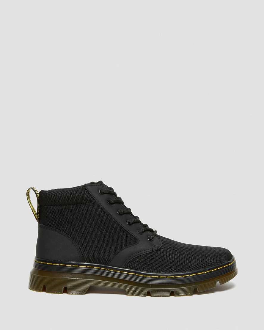 Men's Dr Martens Bonny Poly Utility Boots Black Extra Tough Poly | 081NOTZQX