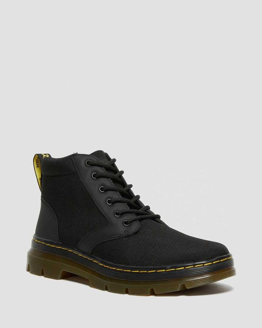 Men's Dr Martens Bonny Poly Utility Boots Black Extra Tough Poly | 081NOTZQX