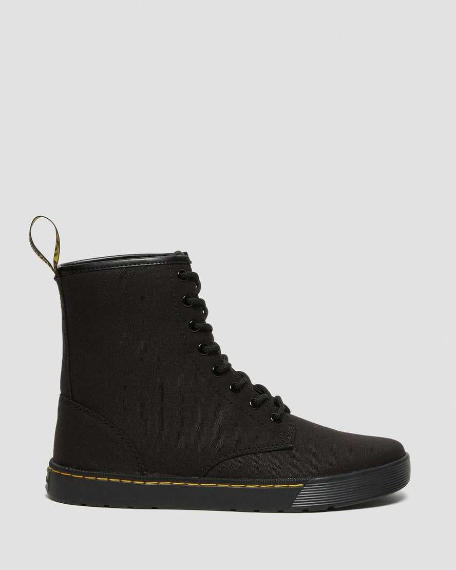 Men's Dr Martens Cairo Canvas Ankle Boots Black Canvas | 738EGTURB