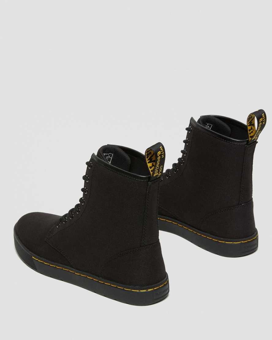 Men's Dr Martens Cairo Canvas Ankle Boots Black Canvas | 738EGTURB