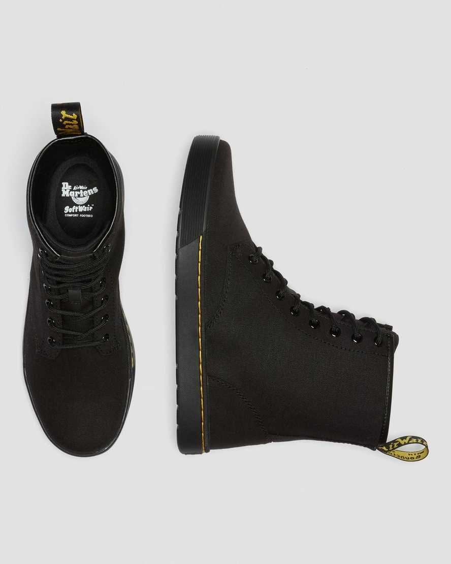 Men's Dr Martens Cairo Canvas Boots Black Canvas | 245IYONJM