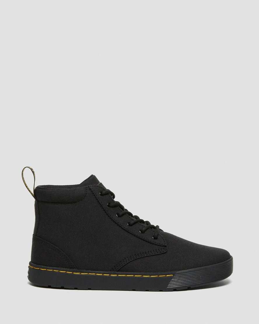 Men's Dr Martens Cairo Canvas Boots Black Canvas | 651YAGZMI