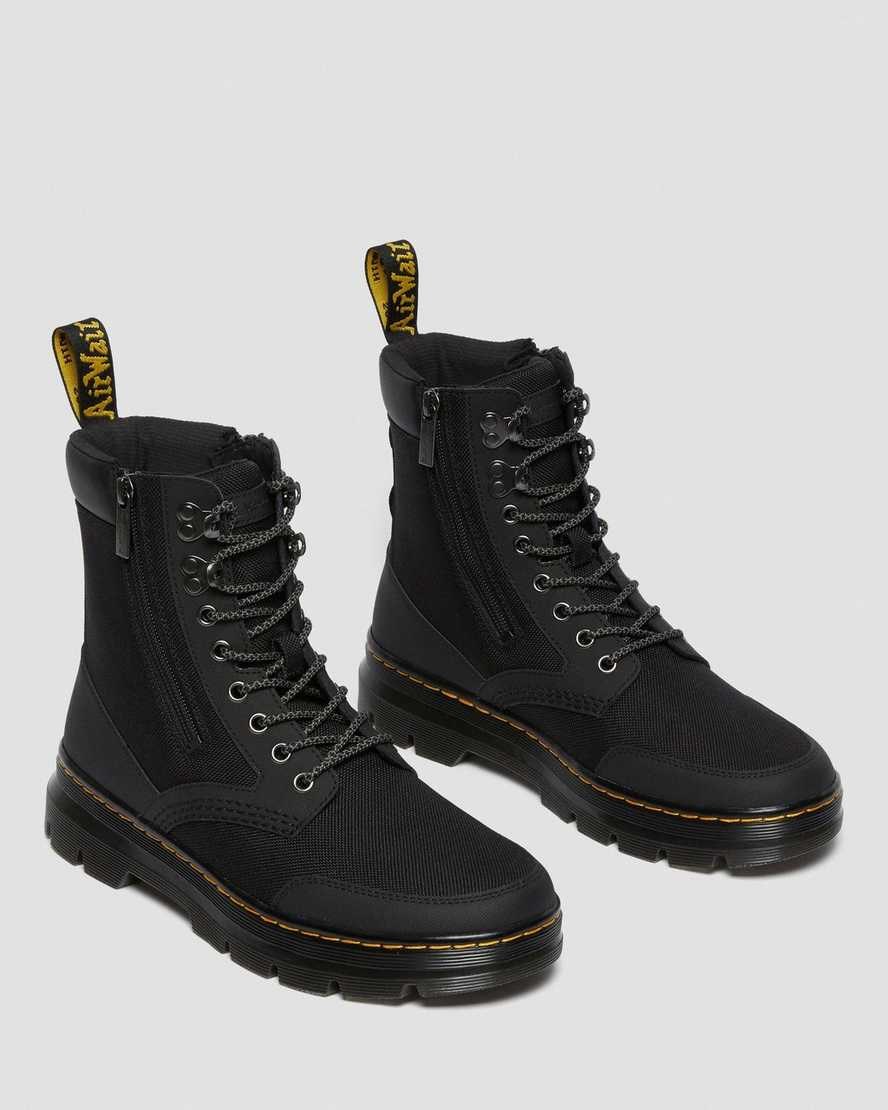 Men's Dr Martens Combs Zip Ankle Boots Black | 238KZNFOM