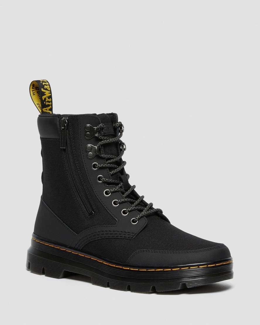 Men\'s Dr Martens Combs Zip Ankle Boots Black | 238KZNFOM