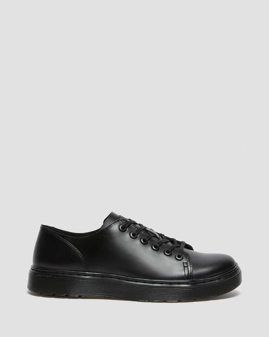 Men's Dr Martens Dante Brando Leather Oxford Shoes Black Brando | 627ROXTWN