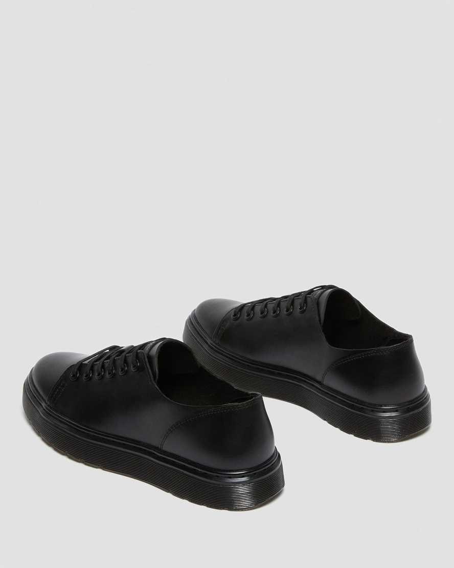 Men's Dr Martens Dante Brando Leather Oxford Shoes Black Brando | 627ROXTWN