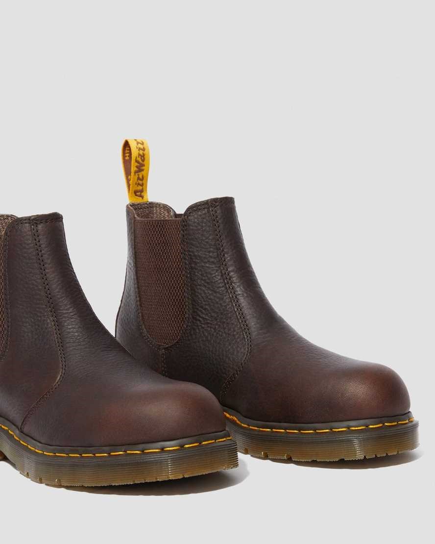 Men's Dr Martens Fellside Chelsea Work Chelsea Boots Bark Industrial Bear | 456ZAKBEI