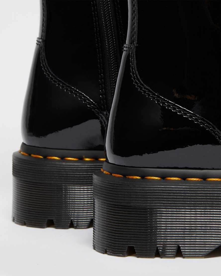 Men's Dr Martens Jadon Patent Leather Ankle Boots Black Patent Lamper | 649YKDMZI