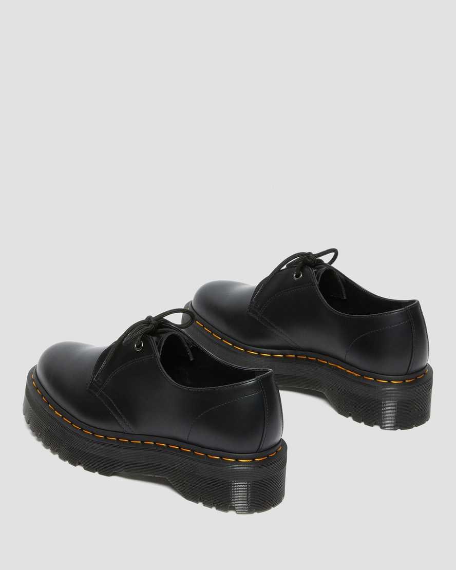 Men's Dr Martens Jarrick Lo Smooth Leather Oxford Shoes Black Smooth Leather | 592IEFKYV