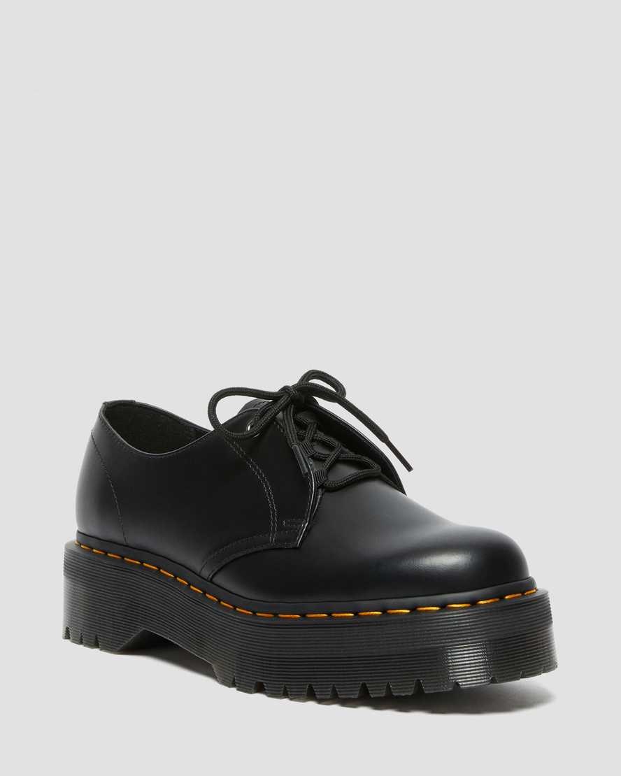 Men's Dr Martens Jarrick Lo Smooth Leather Oxford Shoes Black Smooth Leather | 592IEFKYV