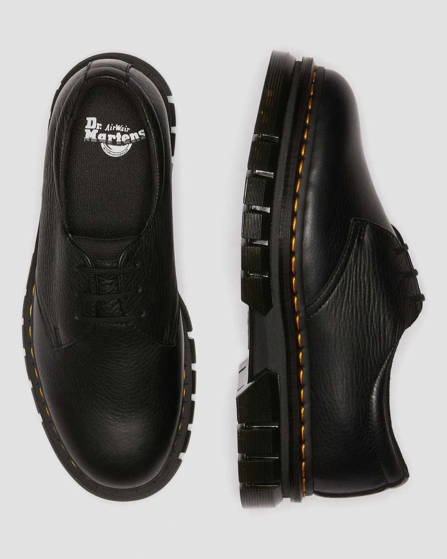 Men's Dr Martens Rikard Lunar Leather Oxford Shoes Black | 609FSUAJB