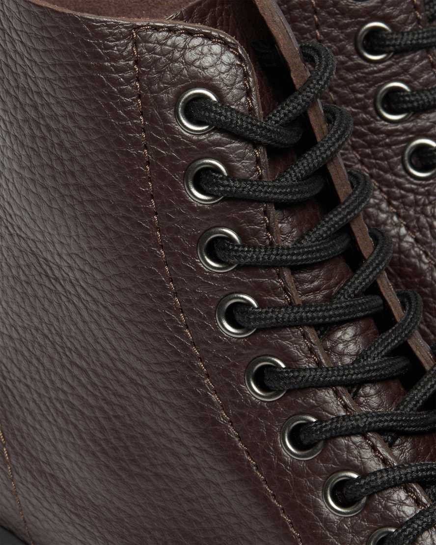 Men's Dr Martens Sinclair Milled Nappa Leather Zip Up Boots Burgundy Milled Nappa Leather | 067MHLERD