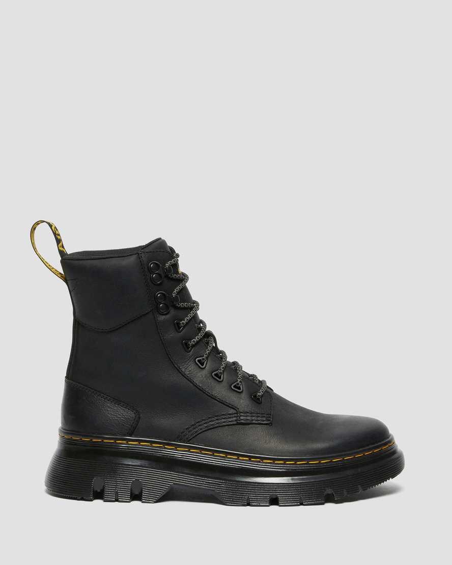 Men's Dr Martens Tarik Wyoming Leather Lace Up Boots Black Wyoming | 894CXDAKR