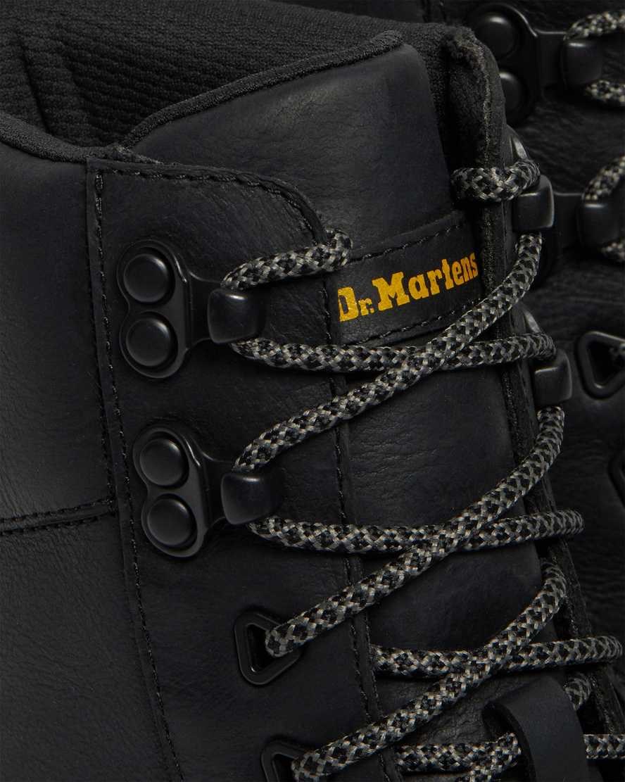 Men's Dr Martens Tarik Wyoming Leather Lace Up Boots Black Wyoming | 894CXDAKR