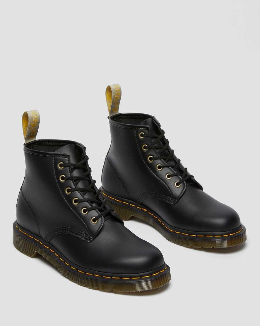 Men's Dr Martens Vegan 101 Felix Ankle Boots Black Felix Rub Off | 248MDFCOA