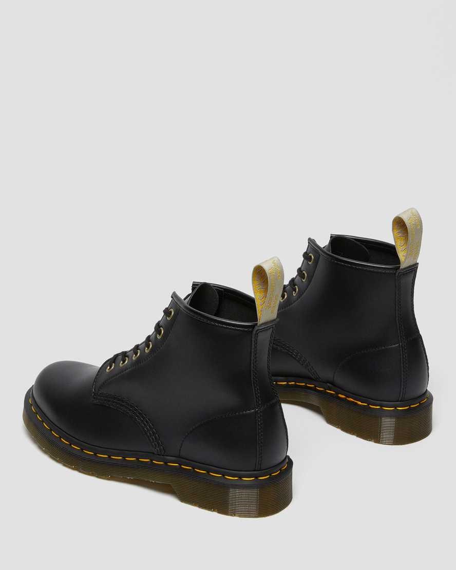 Men's Dr Martens Vegan 101 Felix Ankle Boots Black Felix Rub Off | 248MDFCOA