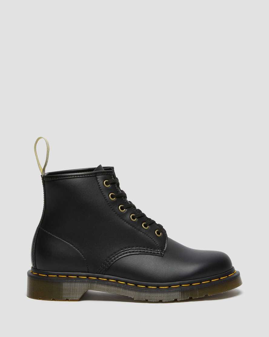 Men's Dr Martens Vegan 101 Felix Ankle Boots Black Felix Rub Off | 248MDFCOA