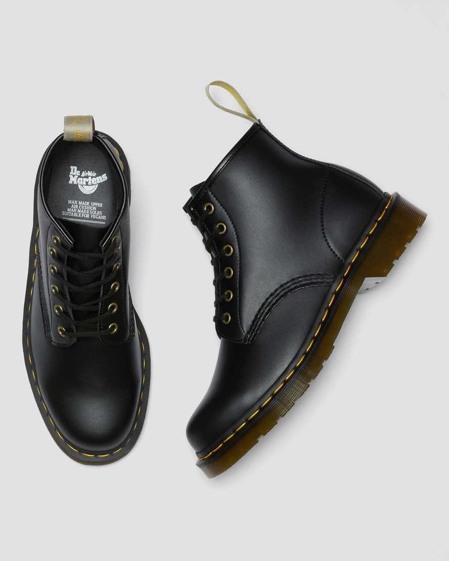 Men's Dr Martens Vegan 101 Felix Ankle Boots Black Felix Rub Off | 248MDFCOA