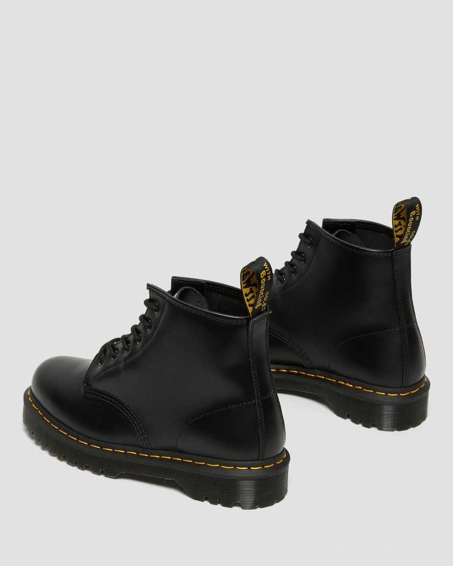 Women's Dr Martens 101 Bex Smooth Leather Ankle Boots Black Smooth Leather | 869CHRKSY