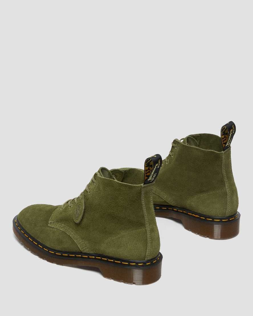 Women's Dr Martens 101 Suede Lace Up Boots Green Desert Oasis Suede | 846DUKCFS