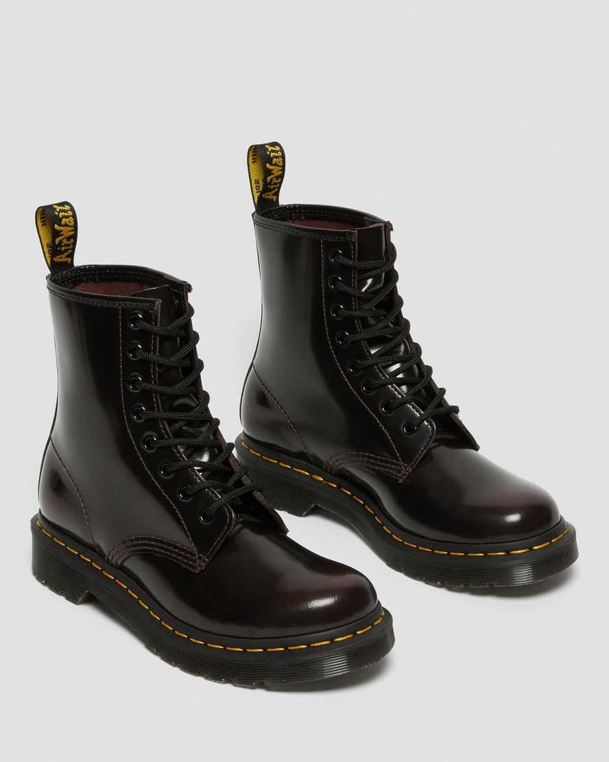 Women's Dr Martens 1460 Arcadia Leather Lace Up Boots Cherry Red Arcadia Leather | 172OSMAXW