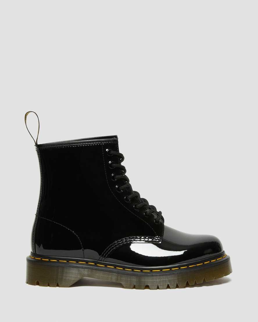 Women's Dr Martens 1460 Bex Patent Leather Lace Up Boots Black Patent Lamper | 325SOWIJZ