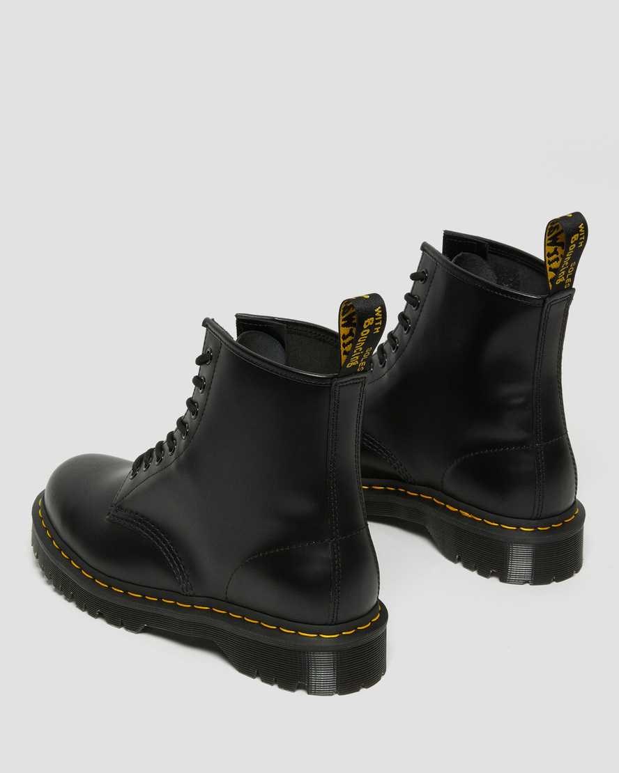 Women's Dr Martens 1460 Bex Smooth Leather Lace Up Boots Black Smooth Leather | 493ZJTAMQ