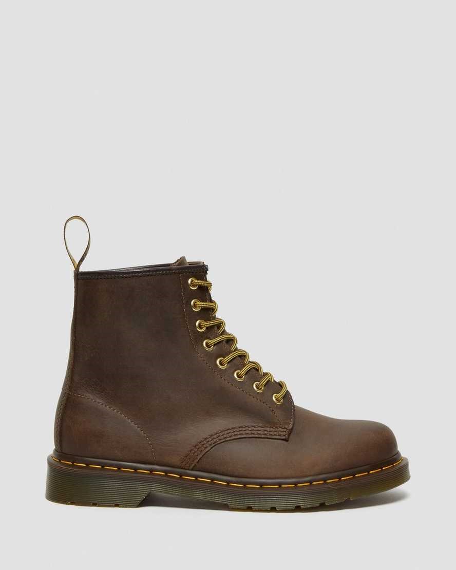 Women's Dr Martens 1460 Crazy Horse Leather Lace Up Boots Brown Crazy Horse Leather | 529YXSPTD