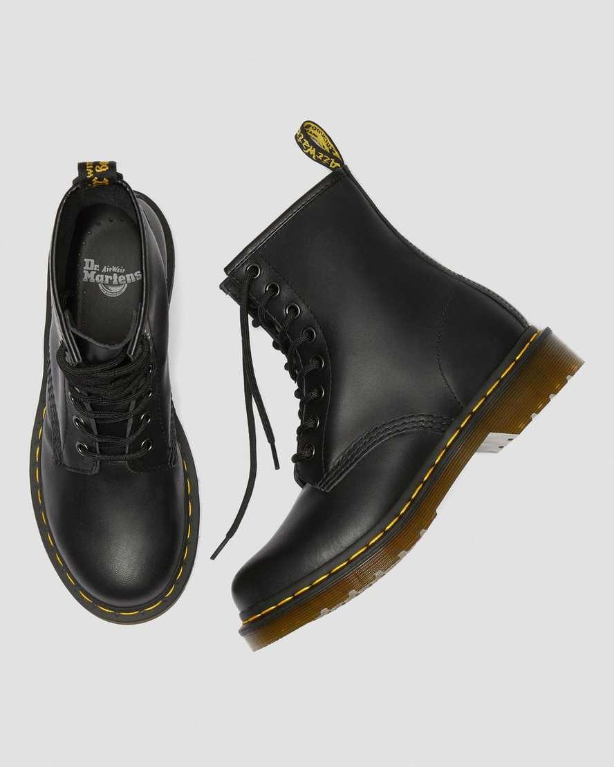 Women's Dr Martens 1460 Nappa Leather Lace Up Boots Black Nappa | 135LKTEMZ