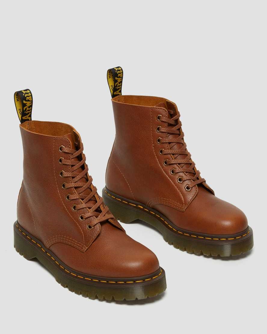 Women's Dr Martens 1460 Pascal Bex Leather Ankle Boots Brown Inuck | 745VQXSZB