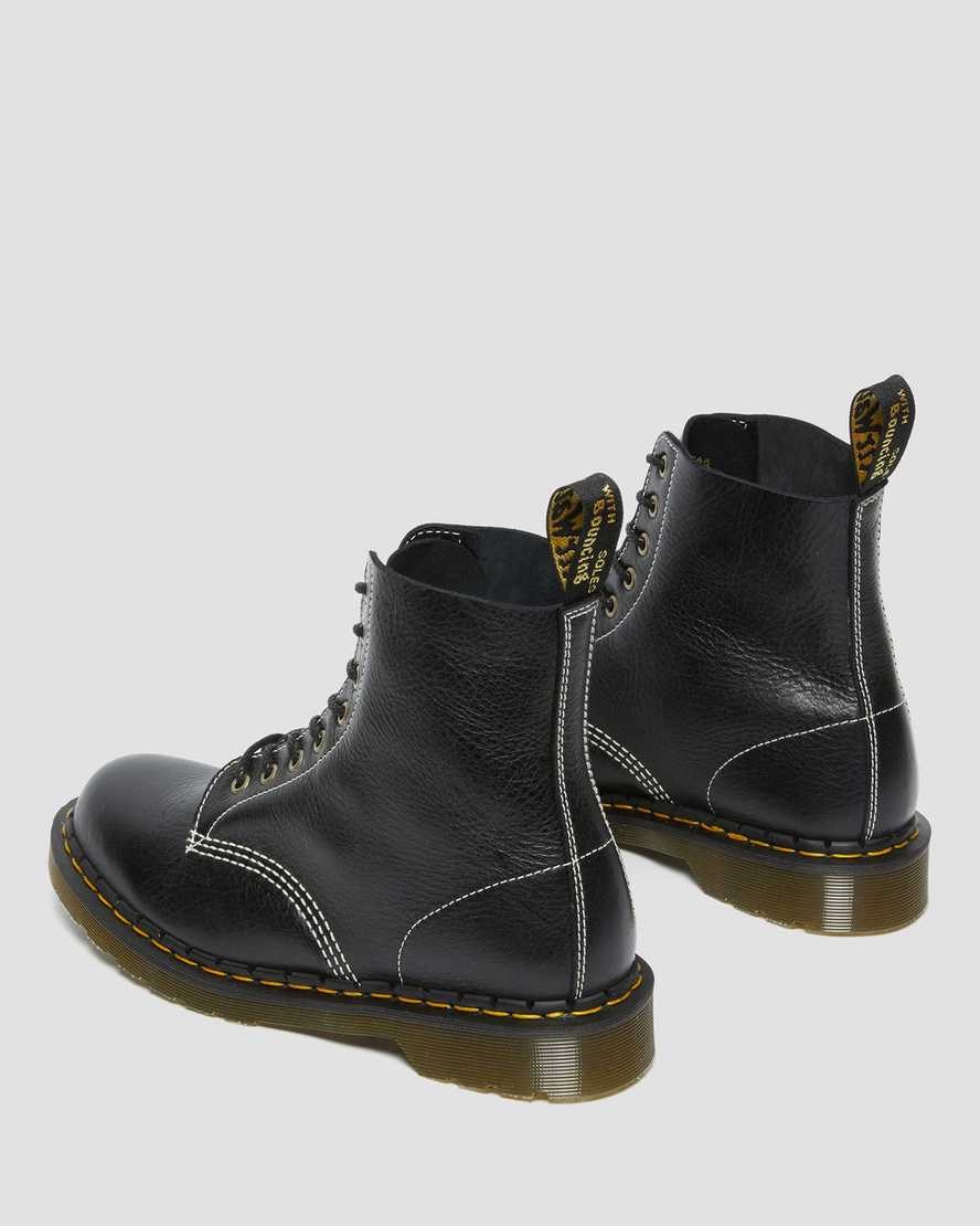 Women's Dr Martens 1460 Pascal Made in England Classic Leather Lace Up Boots Black Kudu Classic | 356JTNAQM