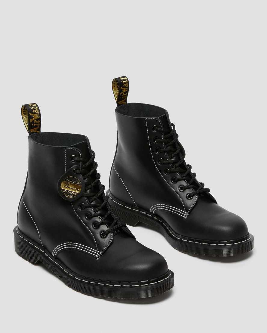 Women's Dr Martens 1460 Pascal Made in England Cavalier Leather Ankle Boots Black Cavalier | 867QHRFXB