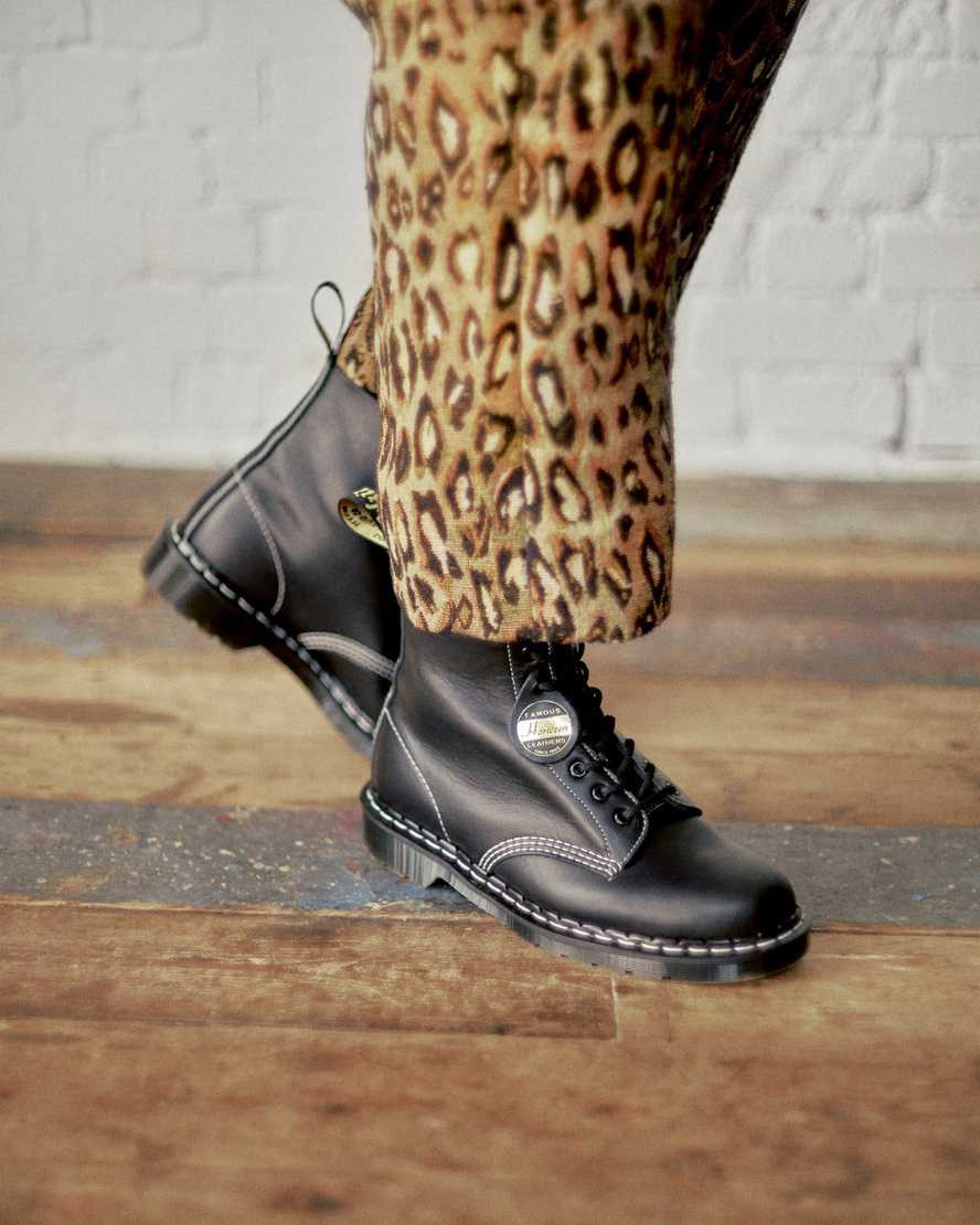 Women's Dr Martens 1460 Pascal Made in England Cavalier Leather Ankle Boots Black Cavalier | 867QHRFXB