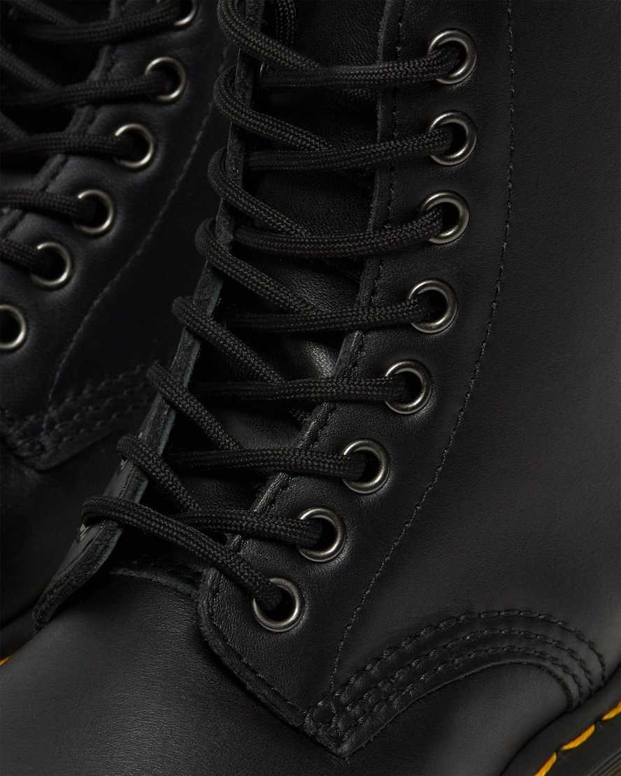 Women's Dr Martens 1460 Pascal Nappa Lace Up Boots Black Nappa | 305YCUJMT