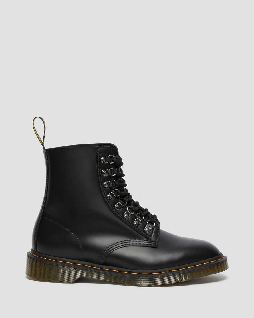 Women's Dr Martens 1460 Pascal Verso Smooth Leather Ankle Boots Black Smooth Leather | 241HTUOIN