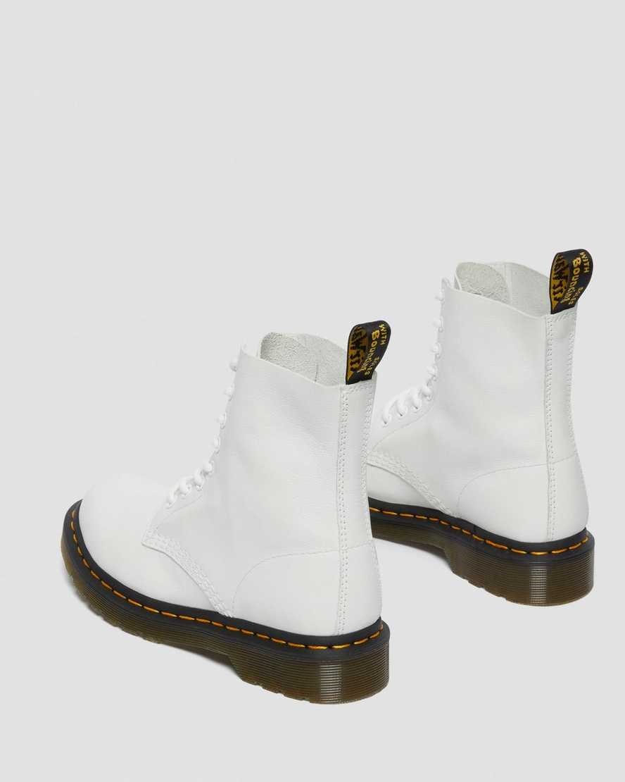 Women's Dr Martens 1460 Pascal Virginia Leather Ankle Boots White Virginia | 185TYDQME