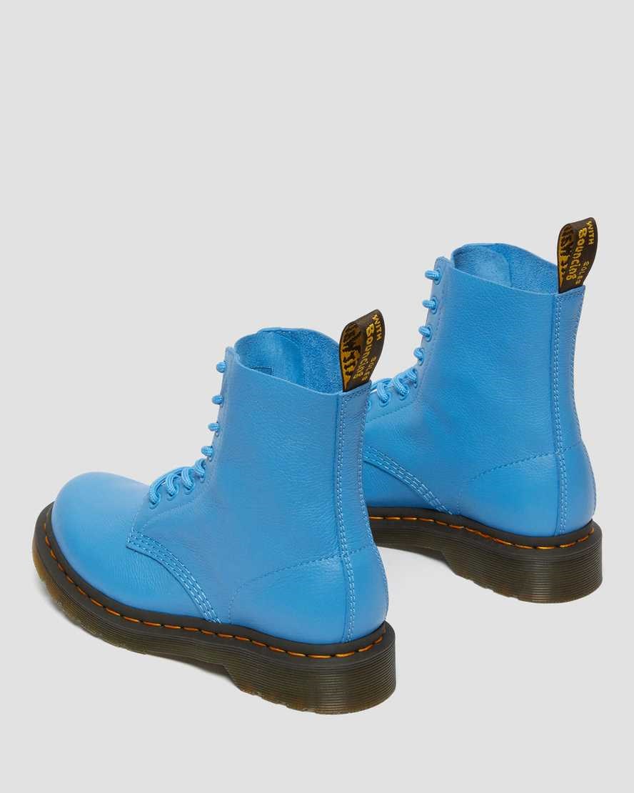 Women's Dr Martens 1460 Pascal Virginia Leather Ankle Boots Blue Virginia | 239VYXEPS